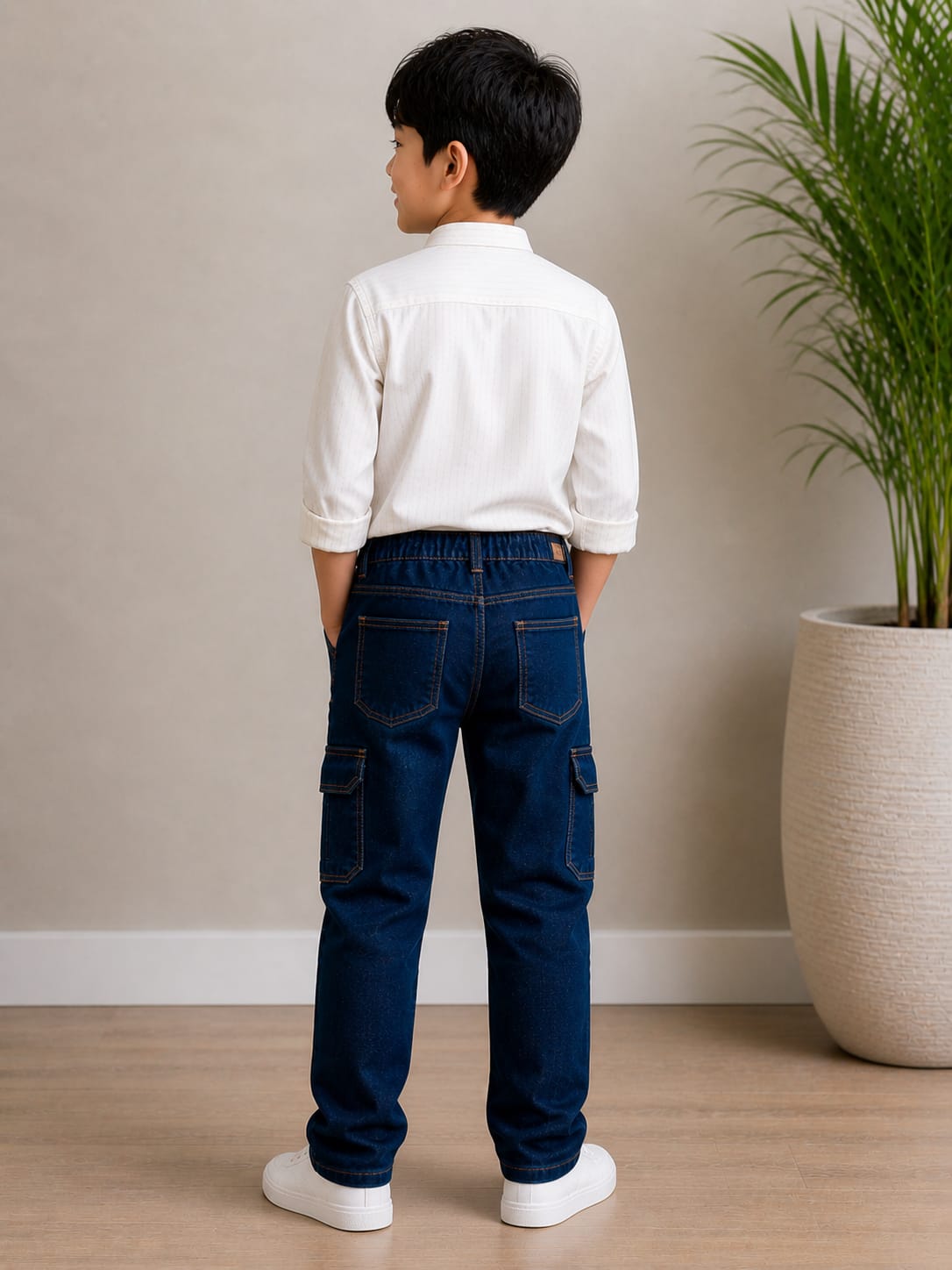 Deep Indigo Cargo Denims