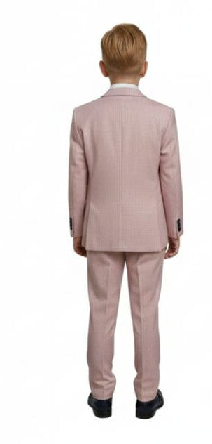 Checkered 3-piece Suit Set Pink