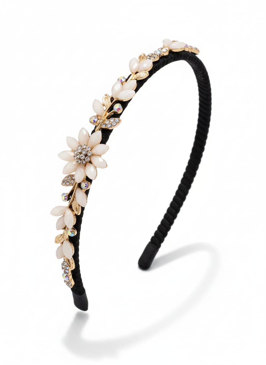 Cream Colour Flower Headband