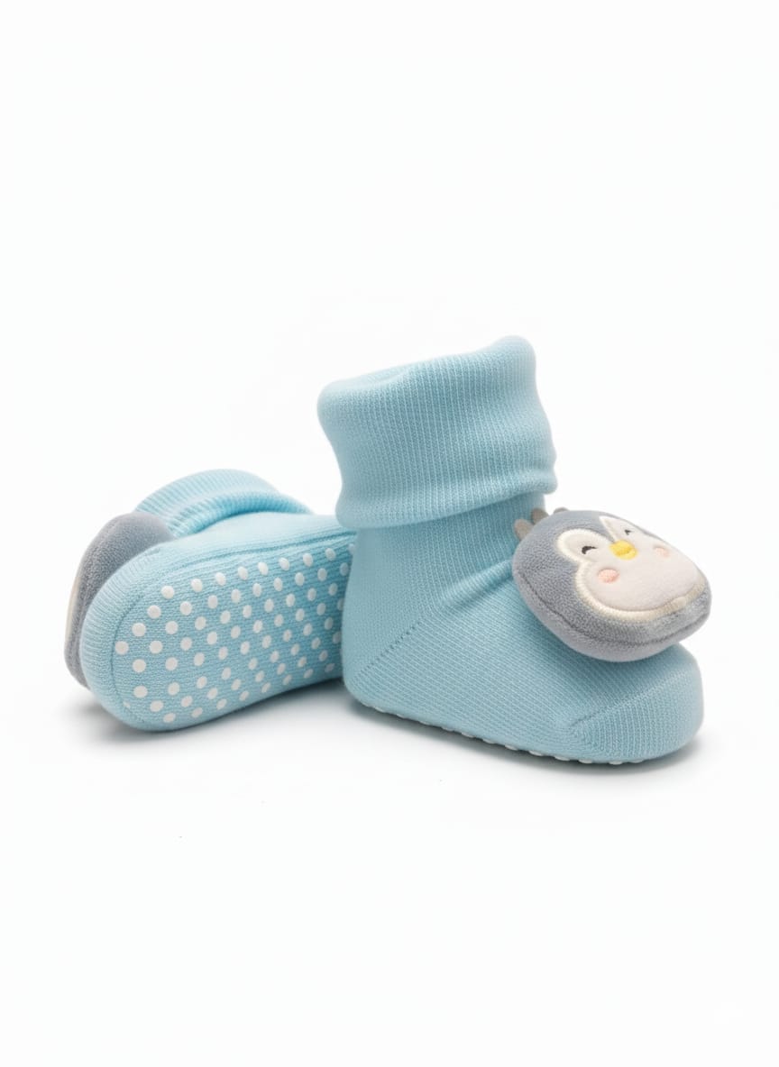 English Blue Baby socks shoes