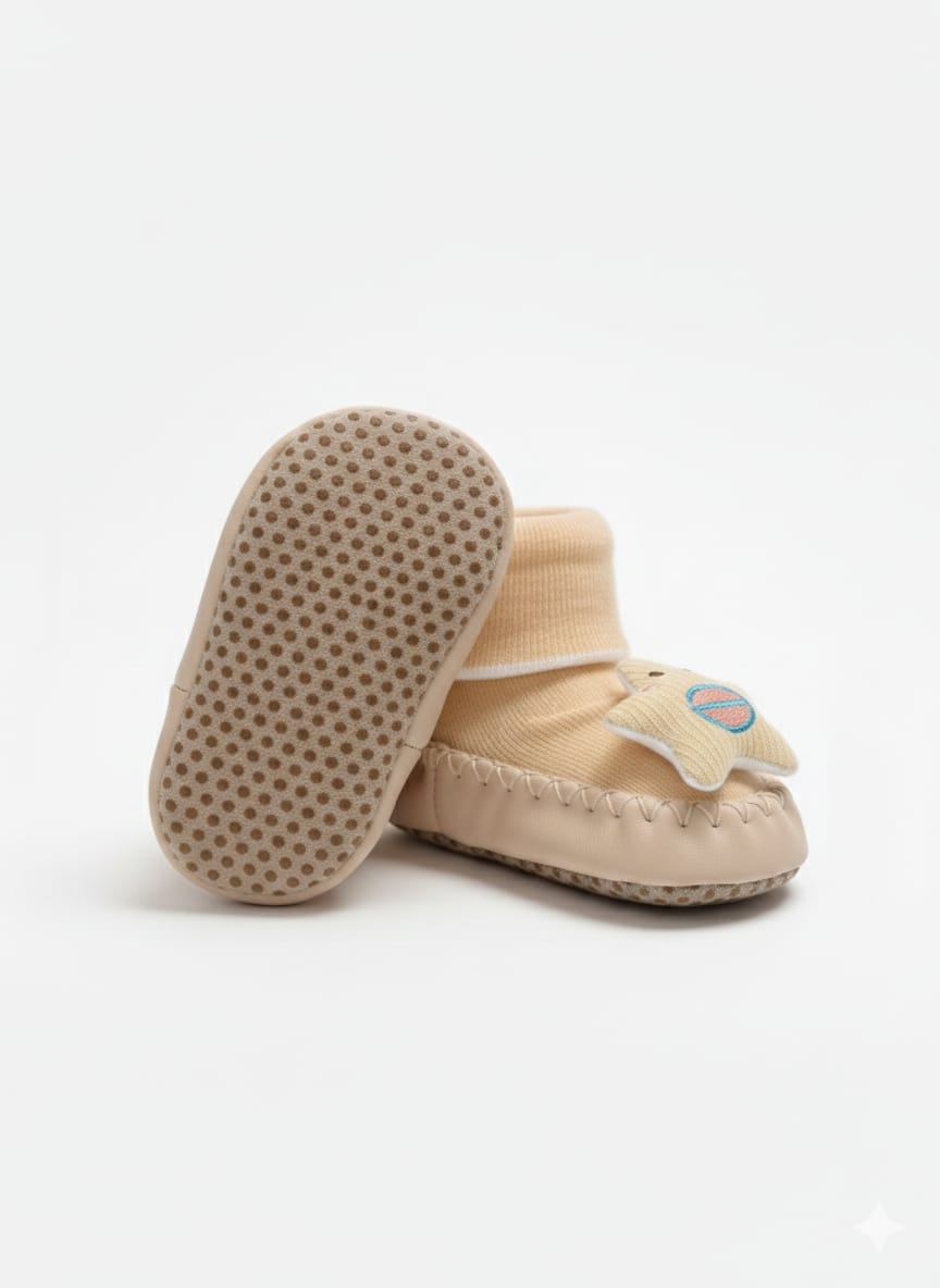 Light Orange Baby socks shoes