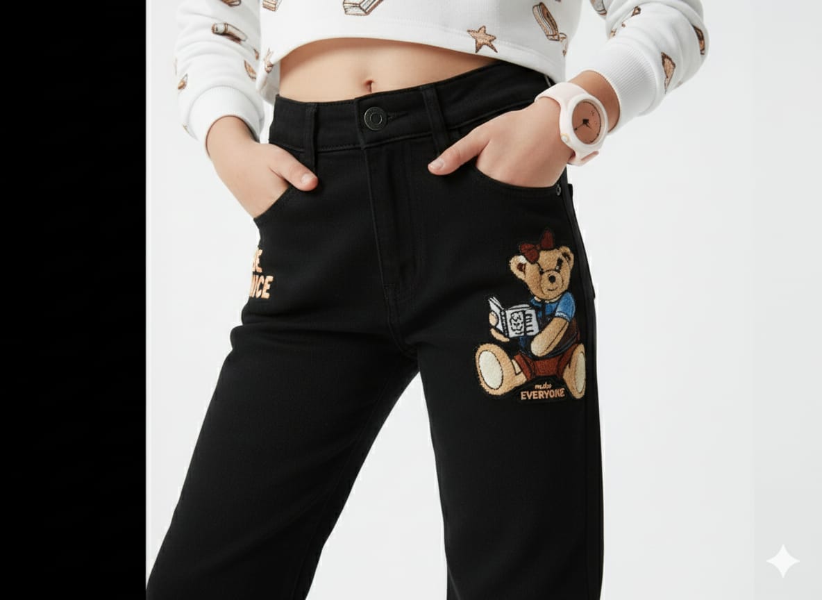 Minie Mouse Patch Black Cargo