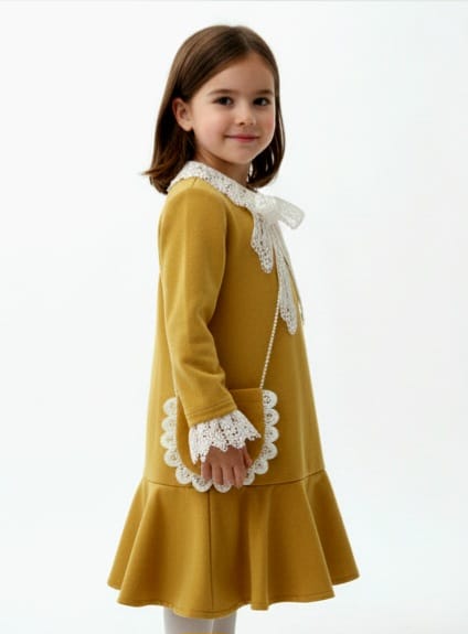 Mustard Yellow Vintage Dress