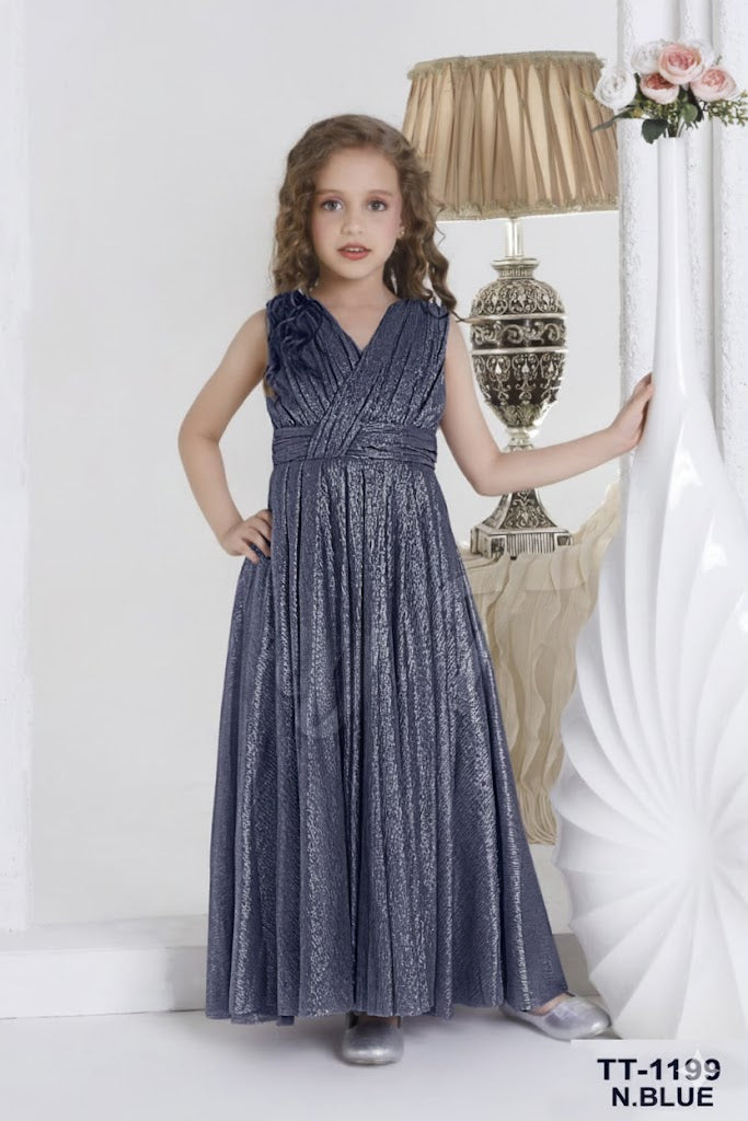 Navy Blue Glitter Gown