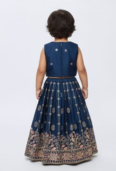 Navy Blue Lehenga Set