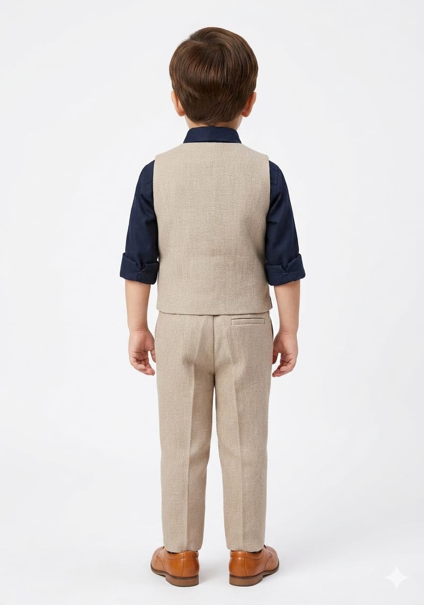 Little Gentleman’s Elephant Waistcoat Set