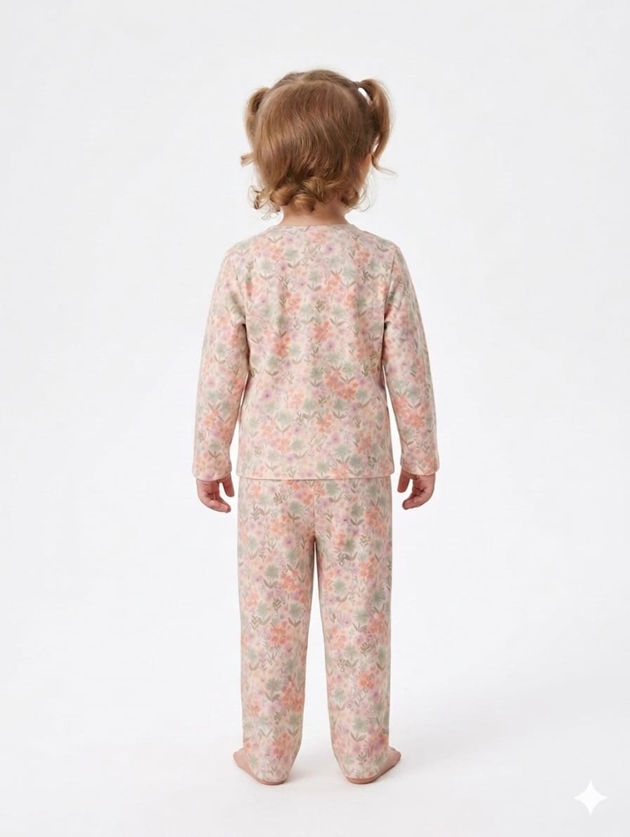 Ultrasoft Vintage Meadow Pointelle Ruffle NightwearSet