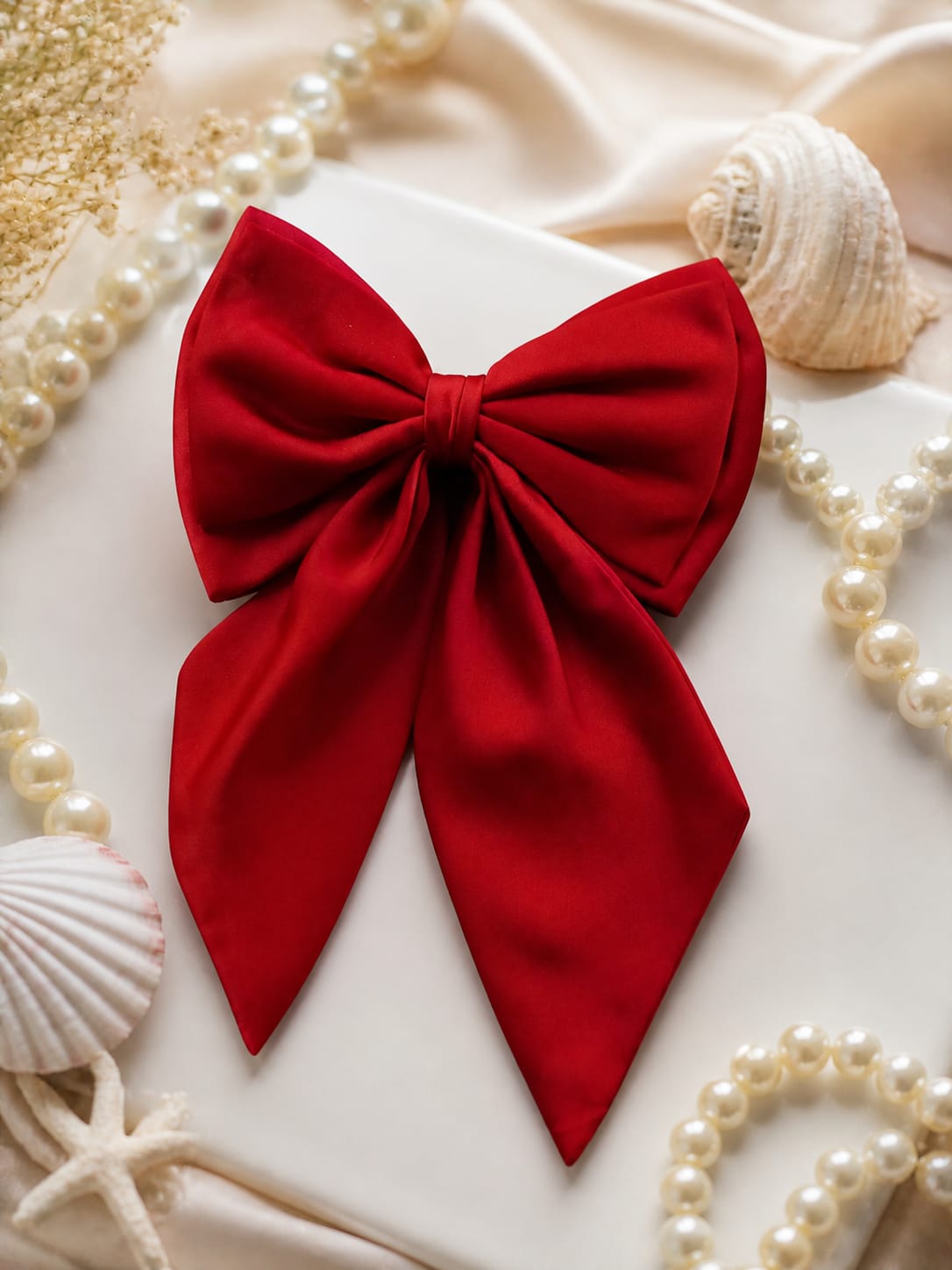 Red Hair Bow