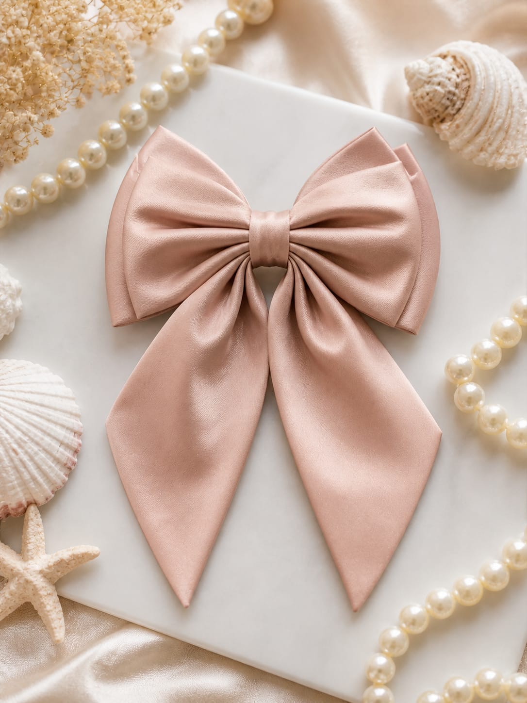 Peach Hair Bow