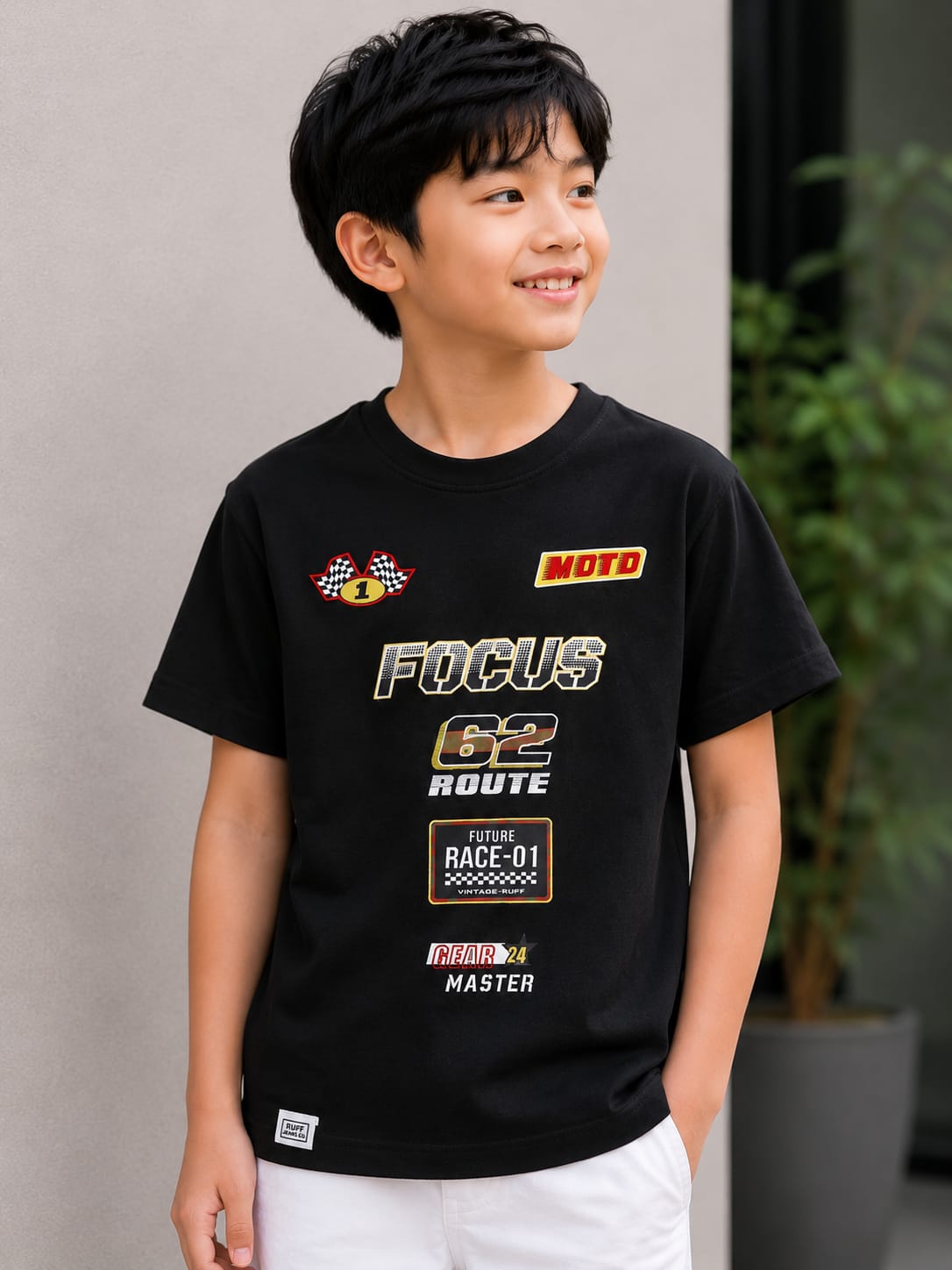 Jet Black Car Racing Tshirt