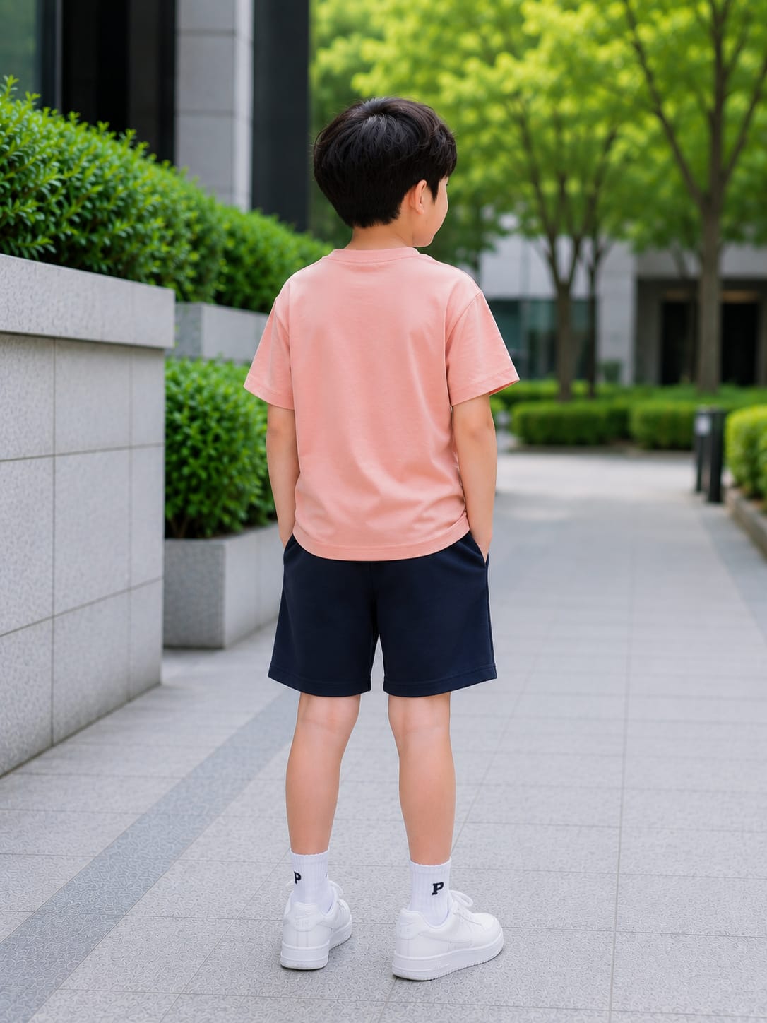 Soft Peach / Coral Pink T-shirt