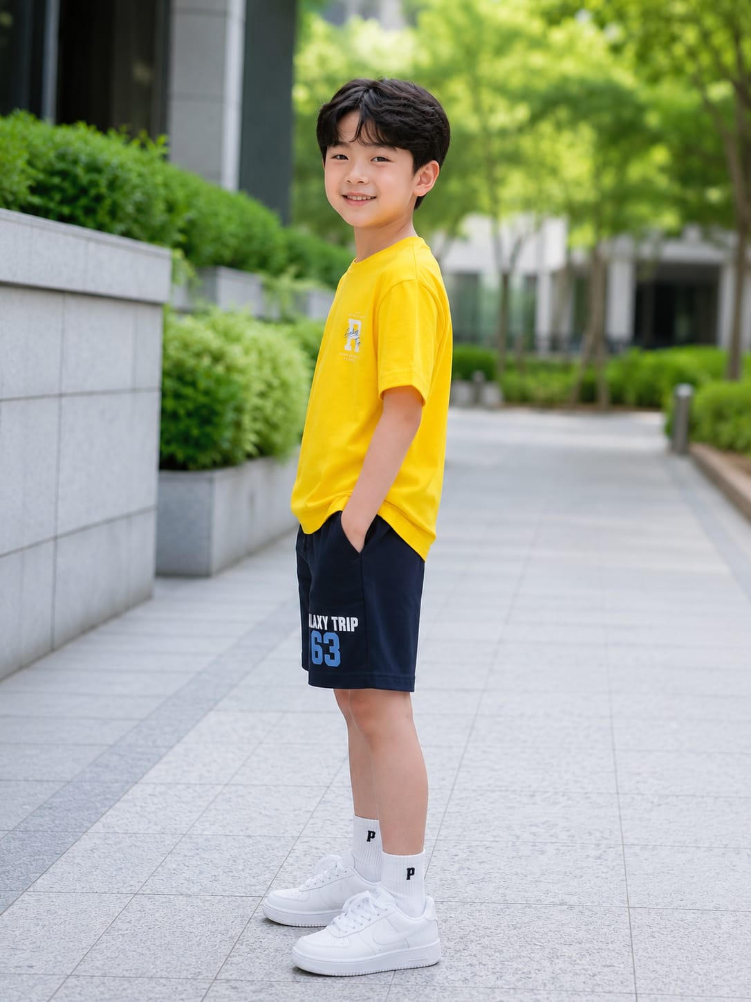 Yellow Crew Neck T-shirt