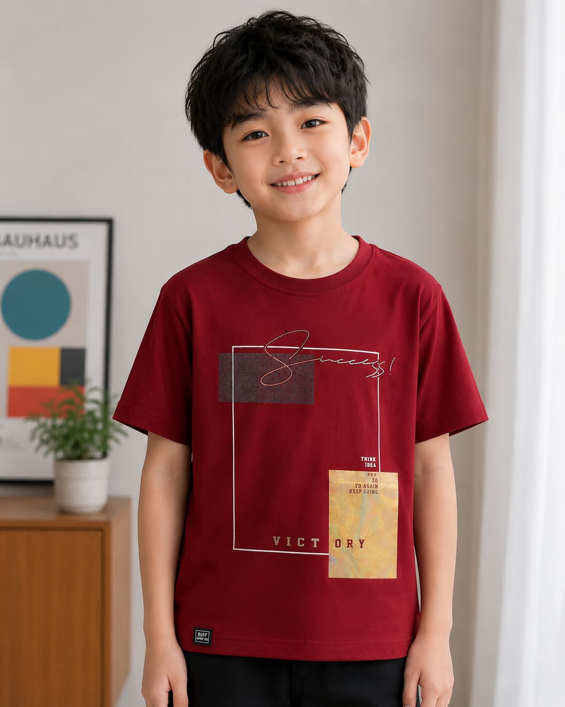 Rich Maroon Partywear Tshirt