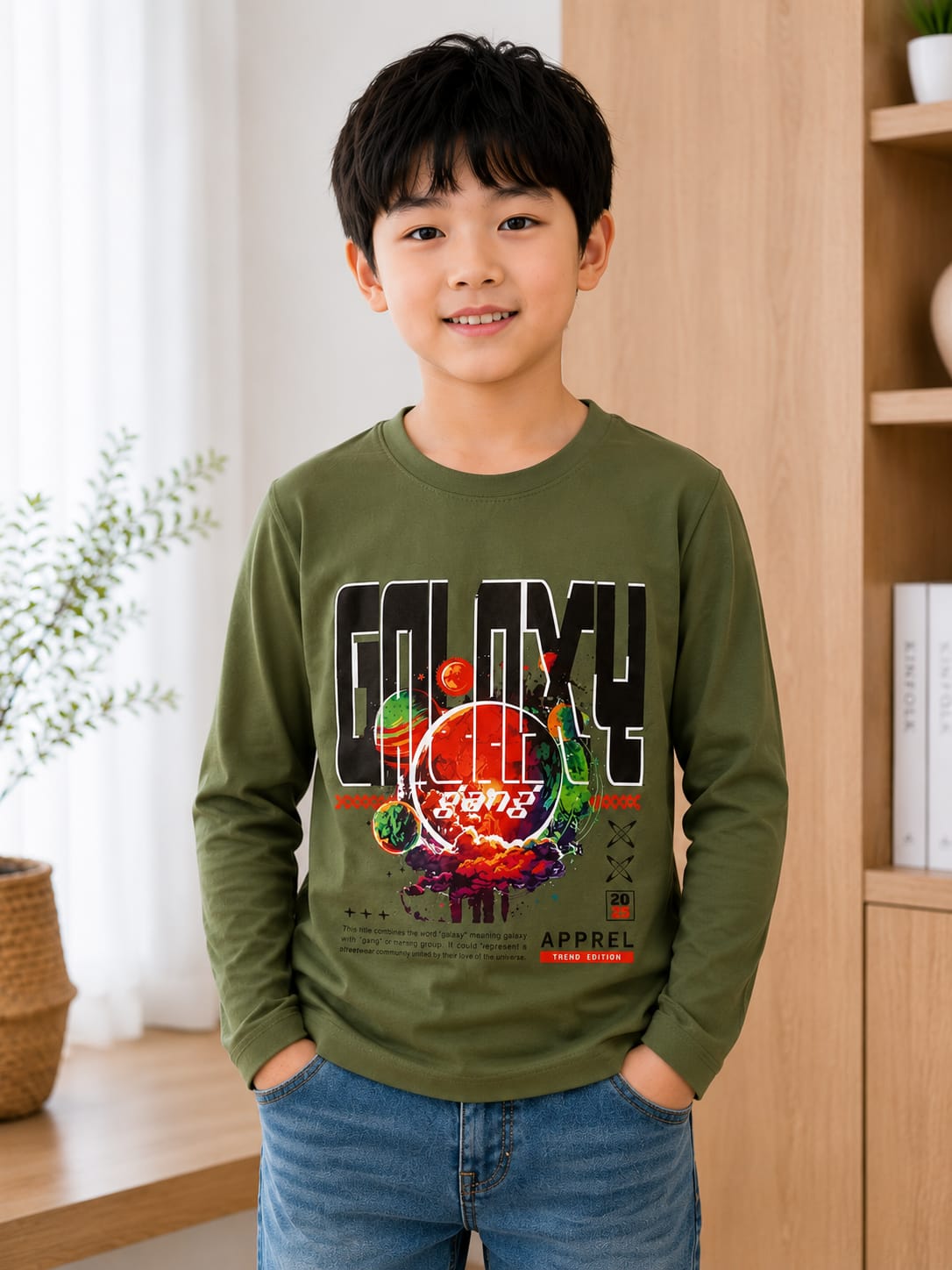 The Galaxy Trend Soft Full Sleeve T-shirt