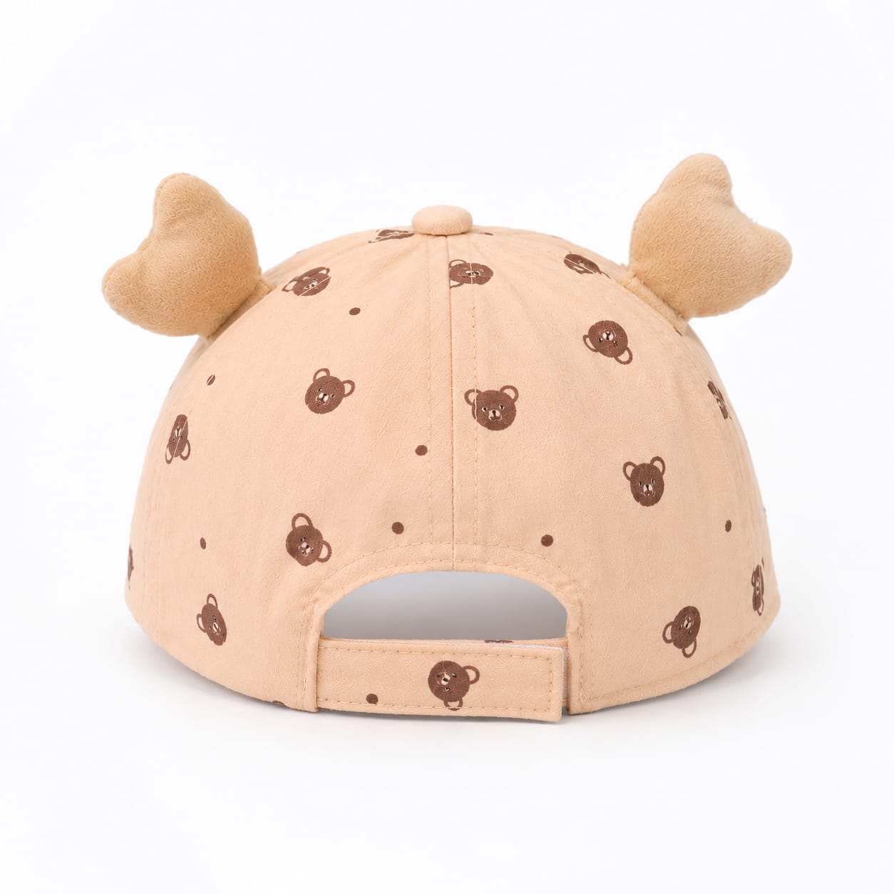"Smile" Miniature Teddy Infant Cap – Biscuit Beige