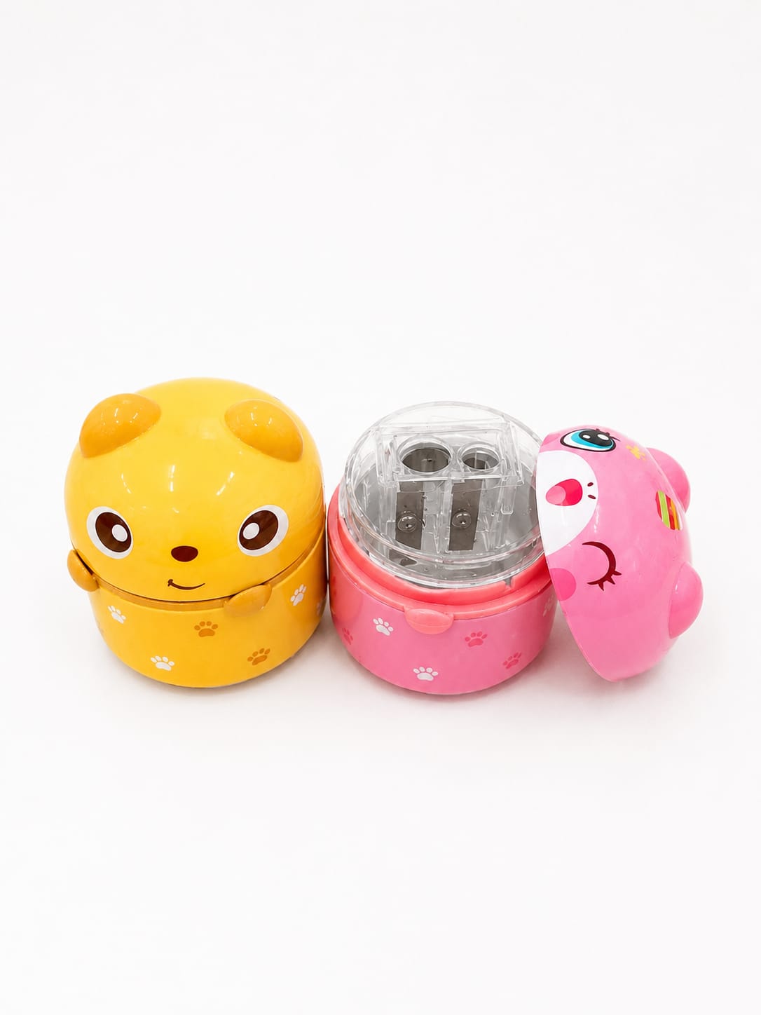 Cute Animal Capsule Dual-Hole Pencil Sharpener