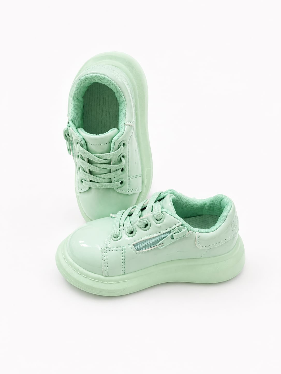 Kids' Pastel Mint Green Chunky Sneakers