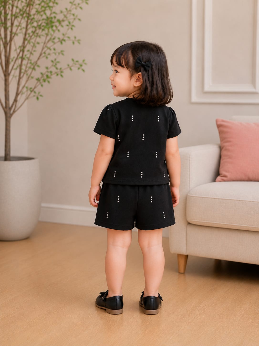 Toddler Girls' Rose Rosette Short Set