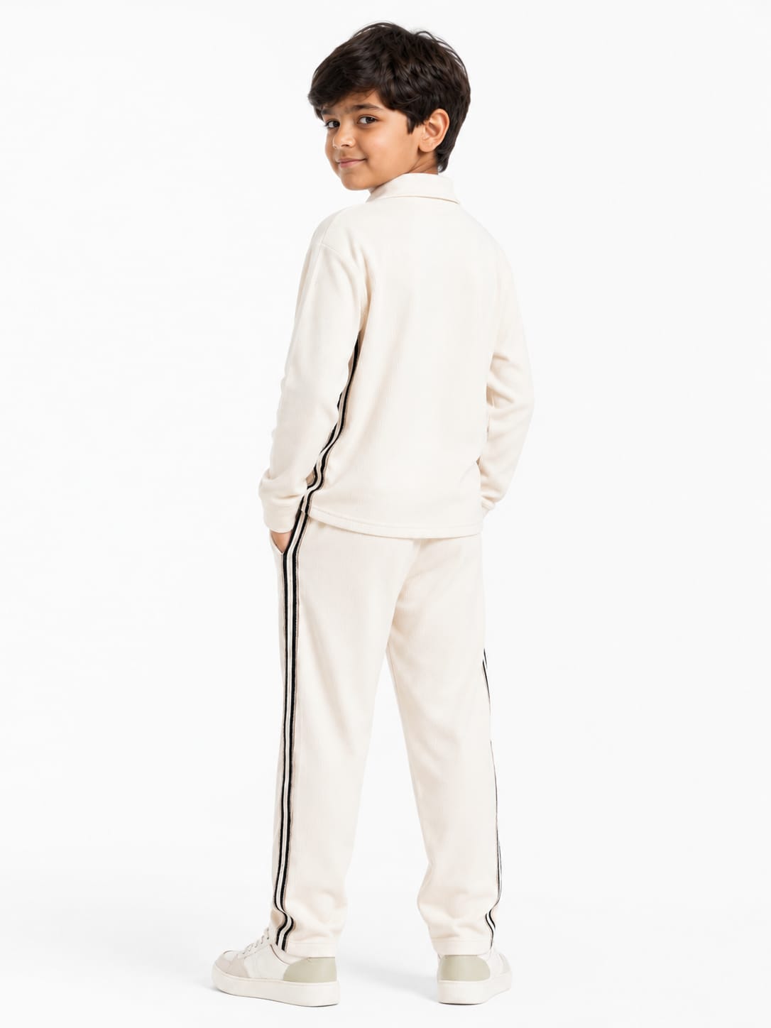Boys' Luxury Ribbed Loungewear Co-Ord Set