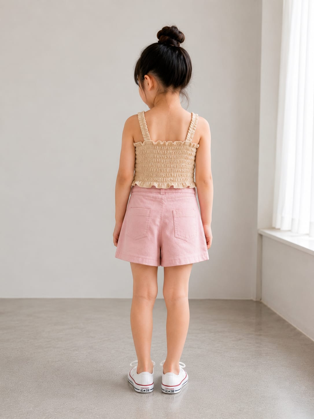 Girls' 3D Rose Rosette Camisole Top