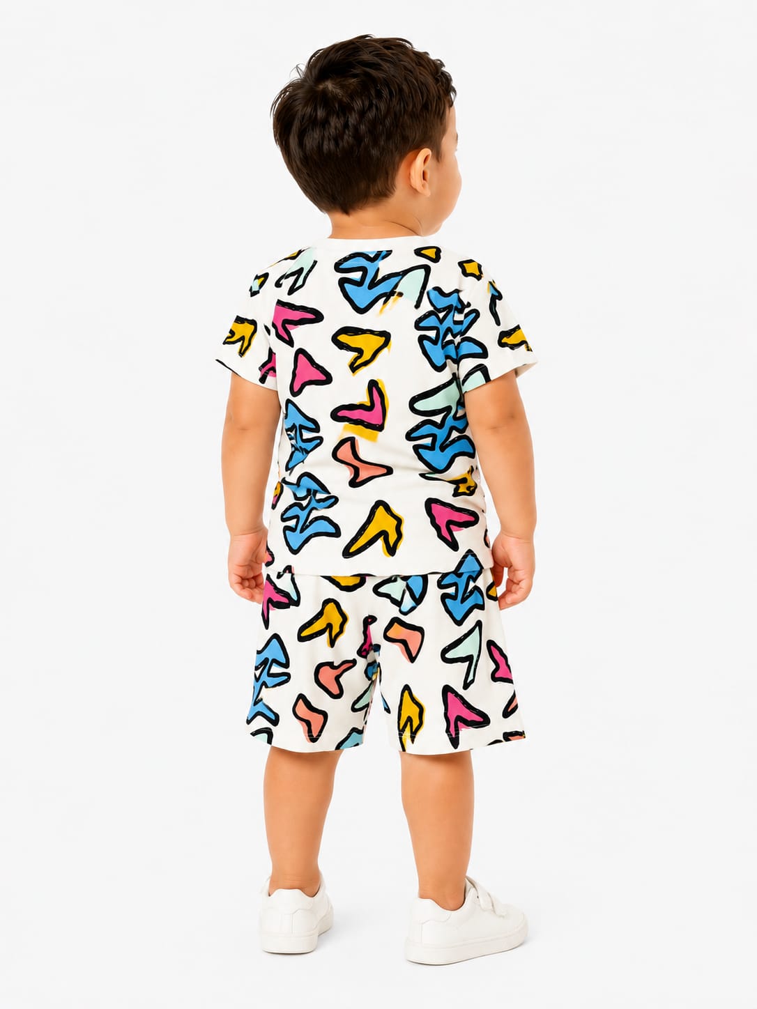 Abstract Doodle Two-Piece Playwear Set