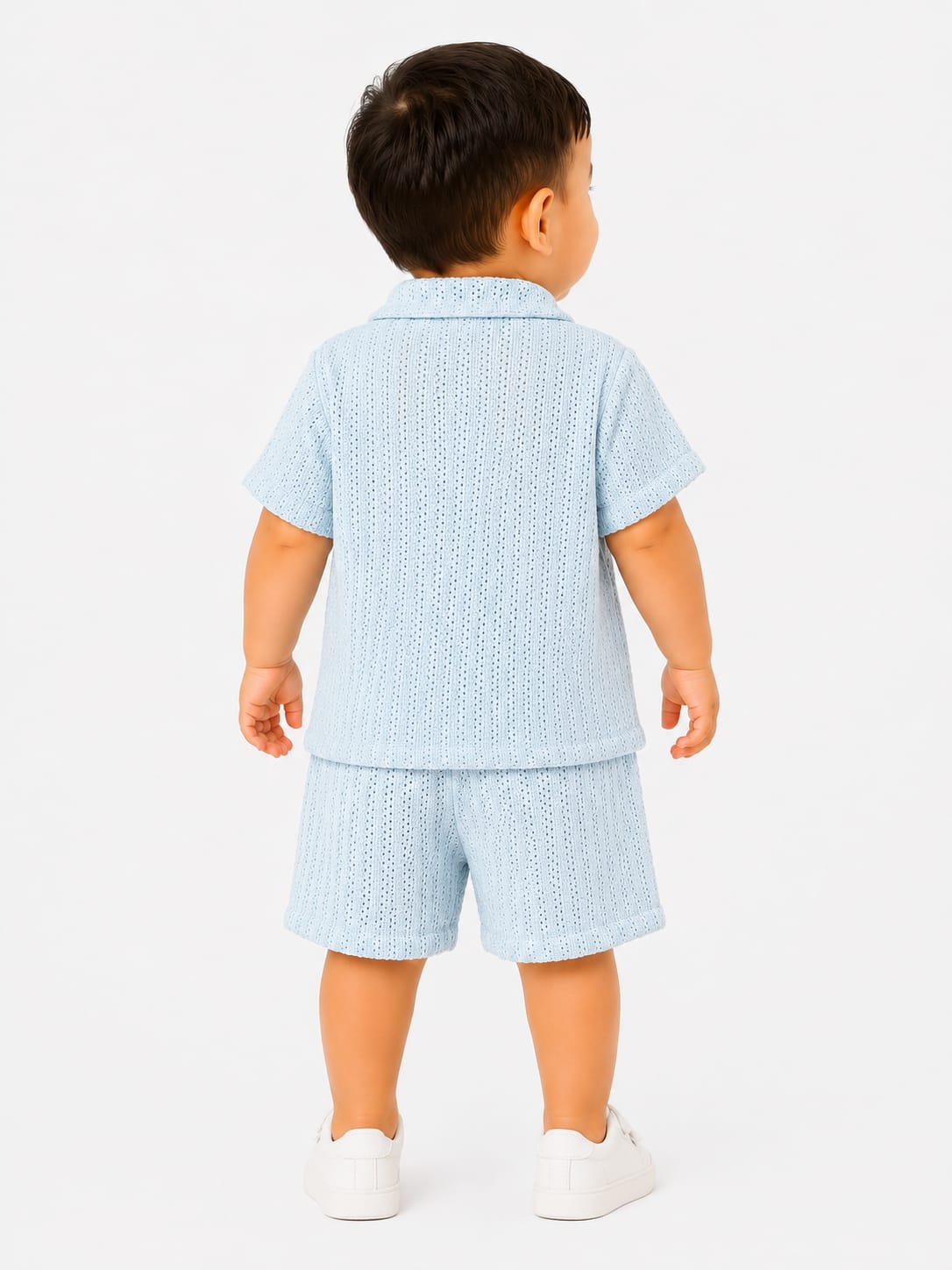 Toddler Palm Tree Embroidered Pointelle Knit Set