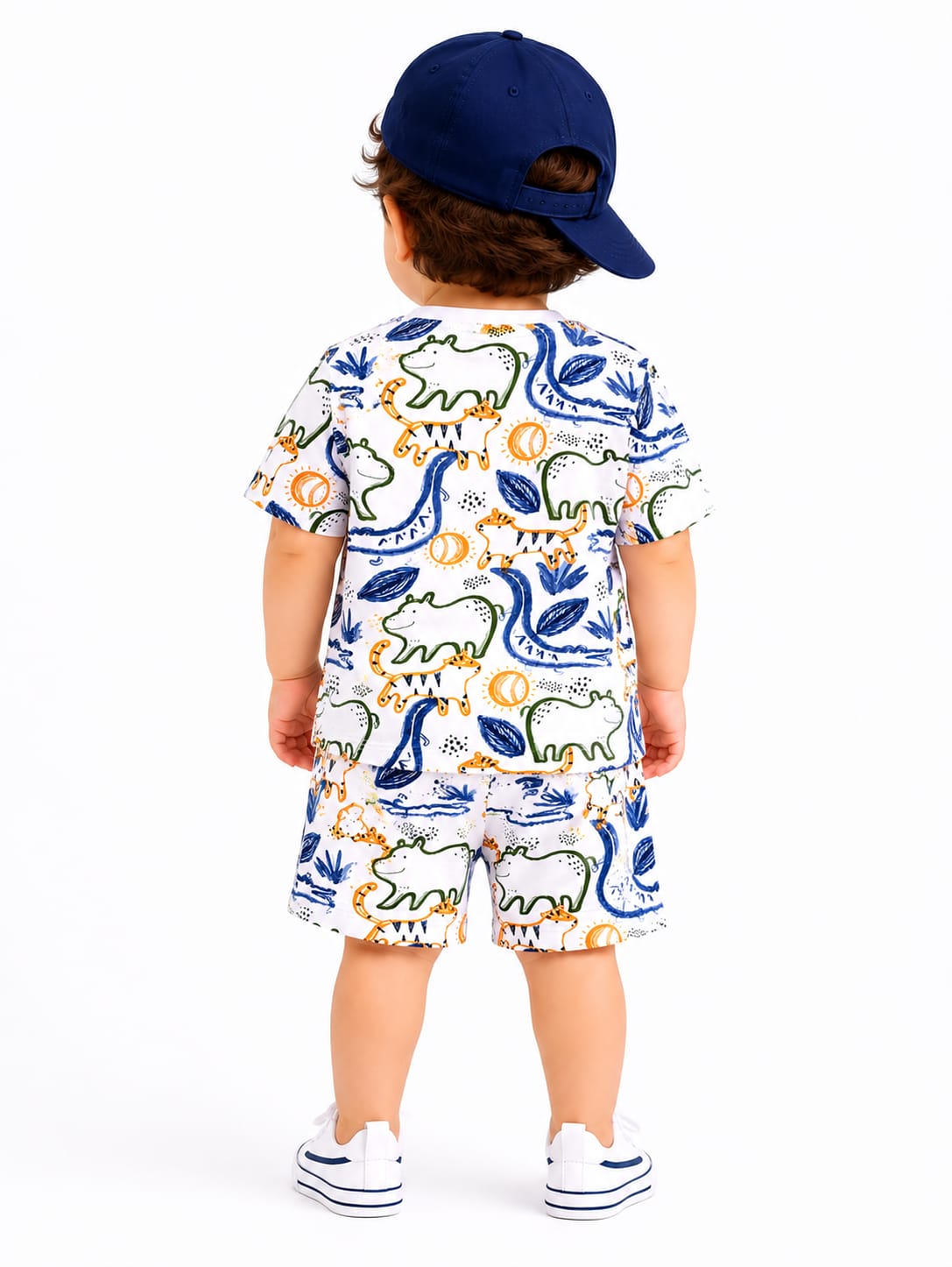 Toddler Boys' Illustrated Jungle Sketch Co-Ord Set