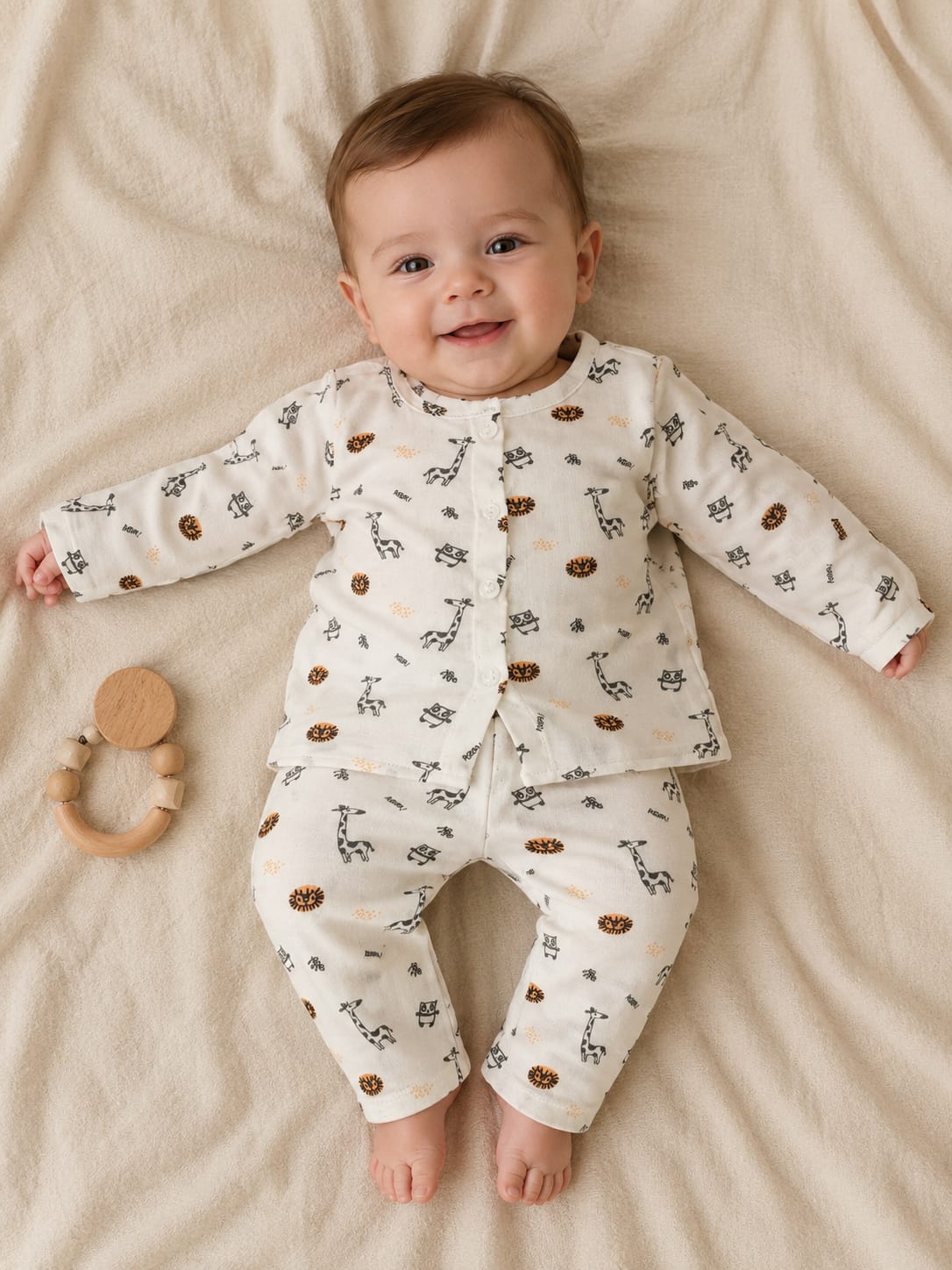 Adorable Safari Print Infant Co-Ord Set
