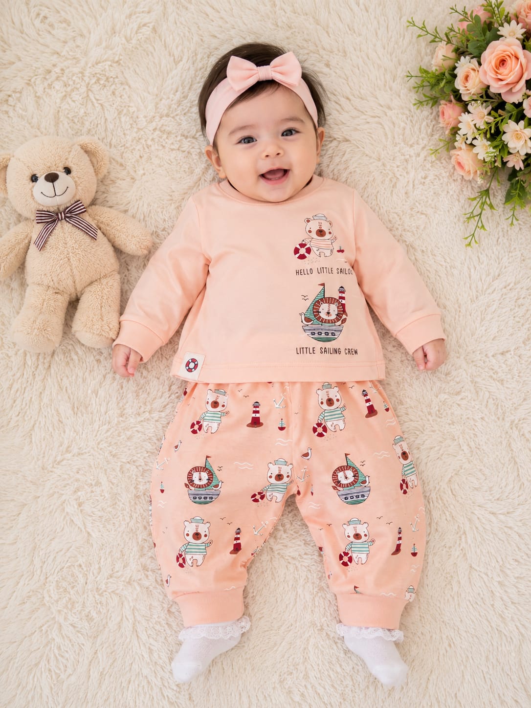 Whimsical Nautical Infants' Loungewear Set