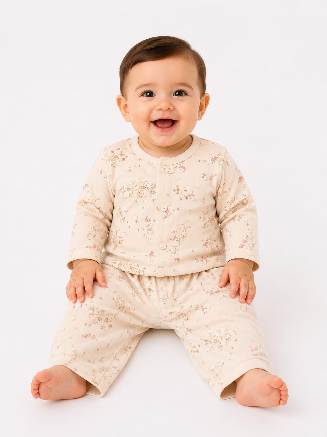 Whimsical Fairytale All-Over Print Infants' Nightsuit Set