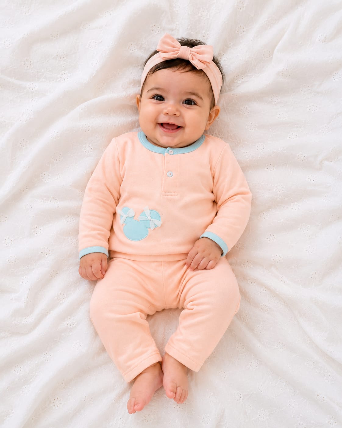 Adorable Mouse Silhouette Infant Co-Ord Set