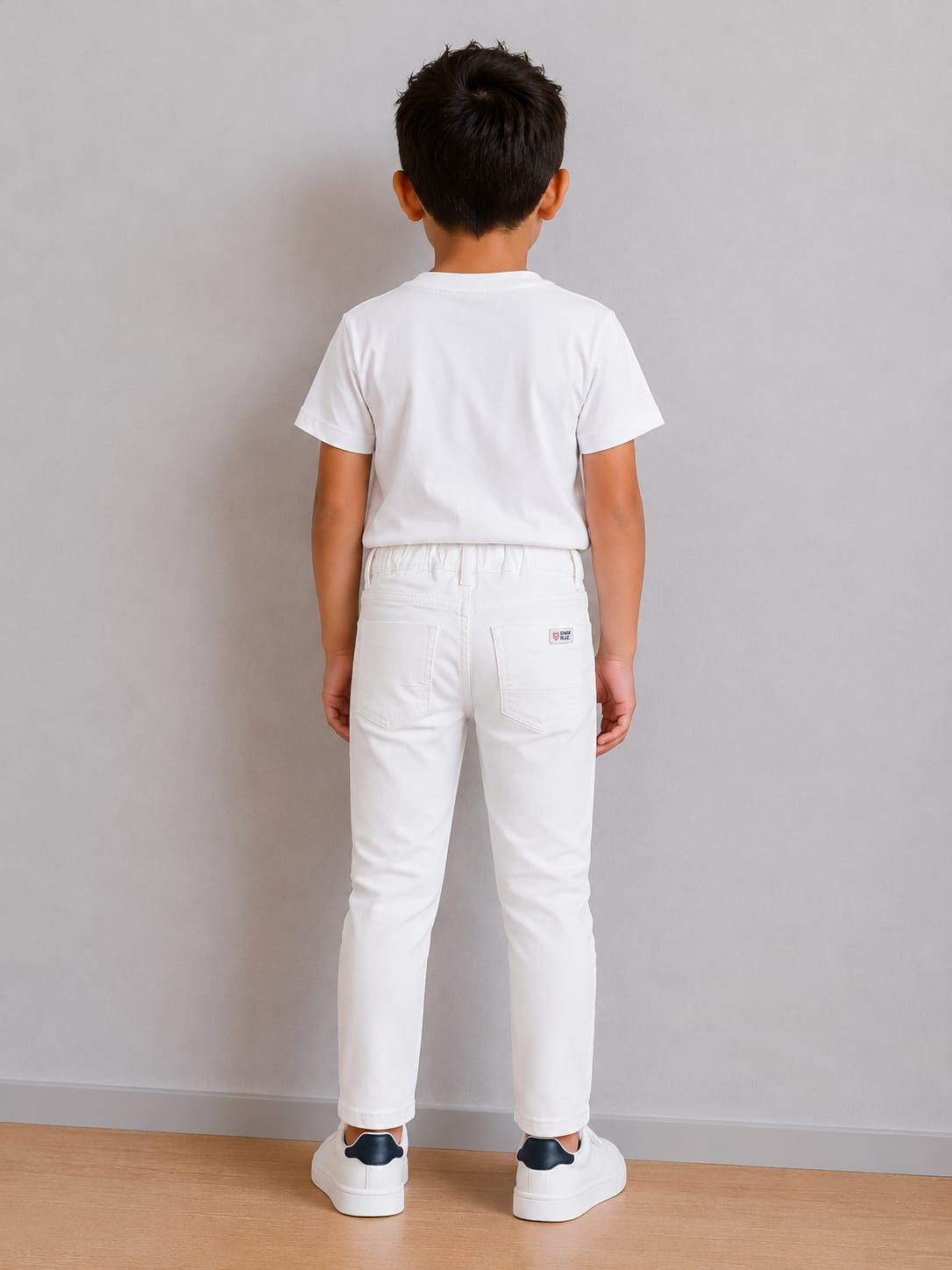 Boys Premium Off-White Slim Fit Denim Jeans