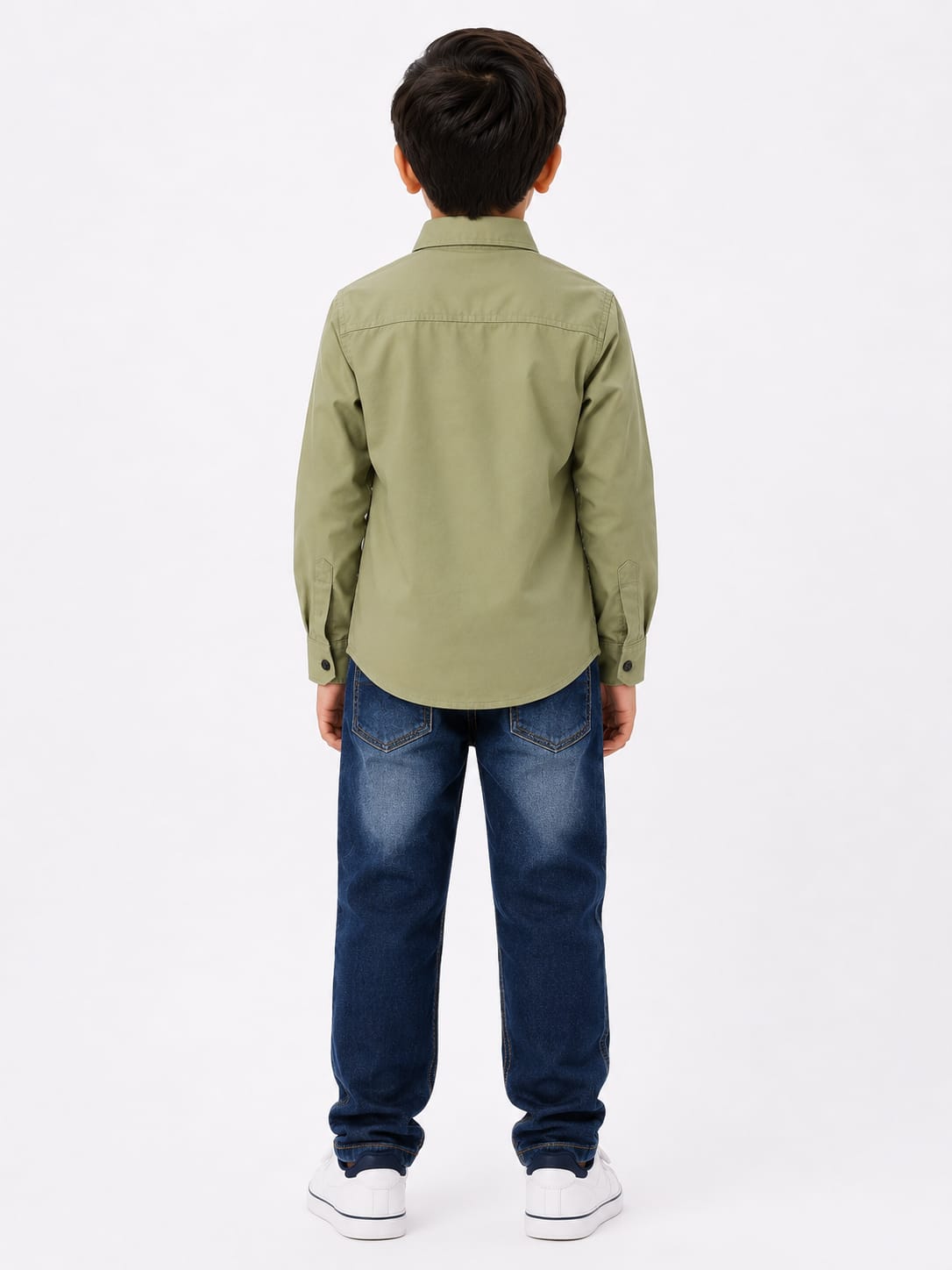 Olive Glaze Cotton Shirt