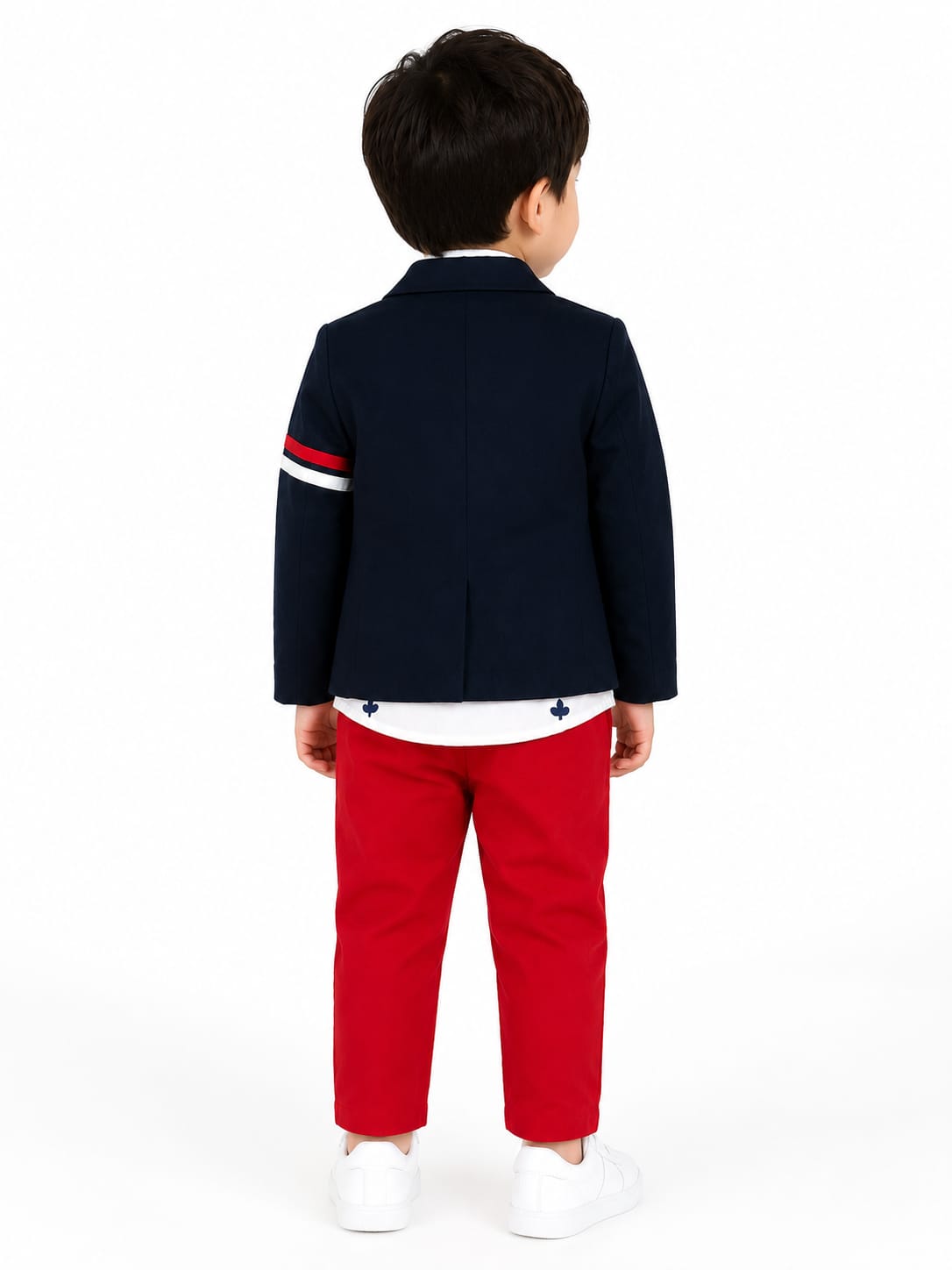 Boys Nautical-Inspired Blazer & Trousers 4-Piece Suit Set