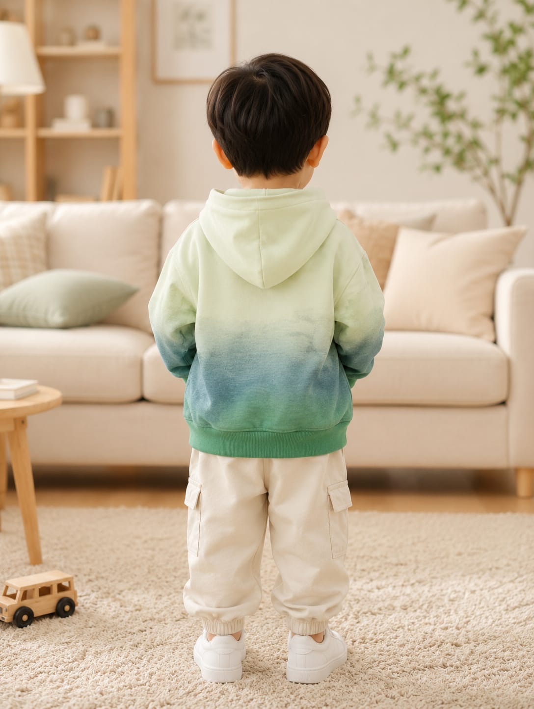 Ombre Gradient Kids Graphic Hoodie