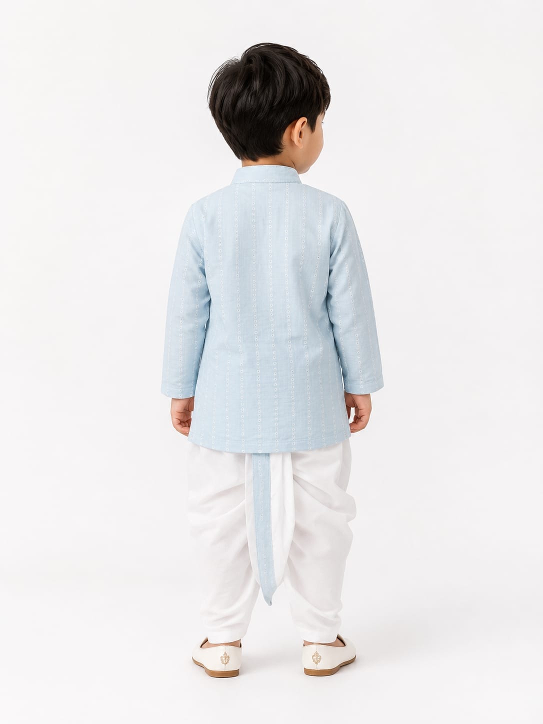 Azure Grace Chikankari Kurta Set
