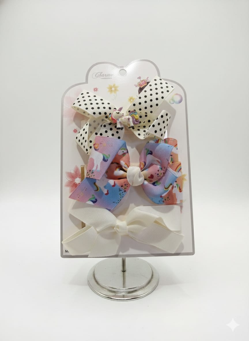Three-piece hair accessory Card