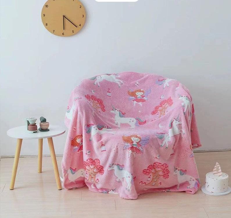 Unicorn Glow in the Dark Blanket Big Size