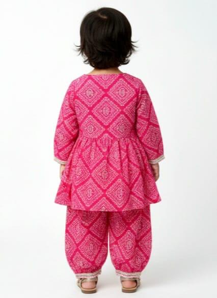 Pink Cotton Ethnic Set