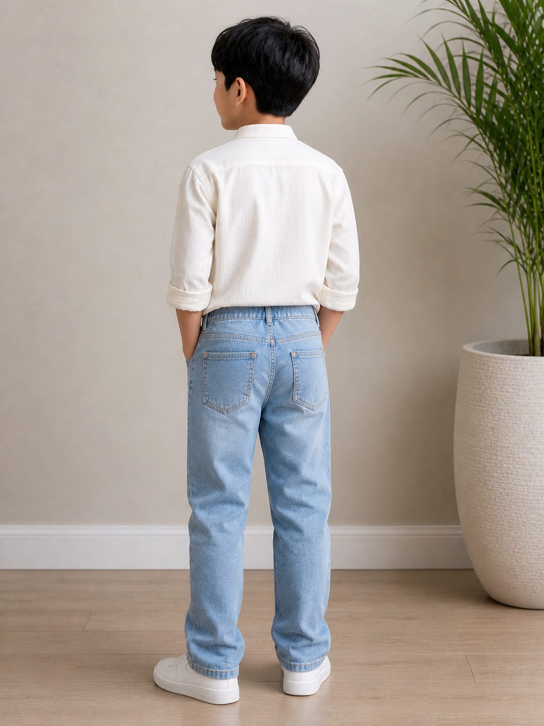 Relaxed Classic Light-Wash Denims