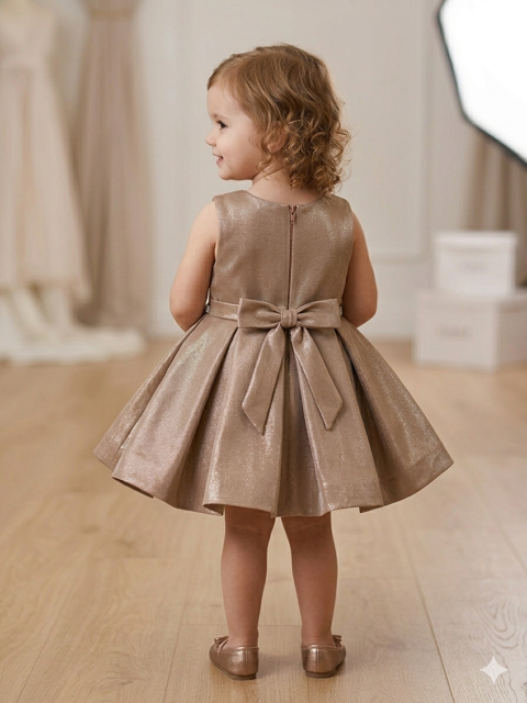 Infant Champagne-Coloured Party Frock