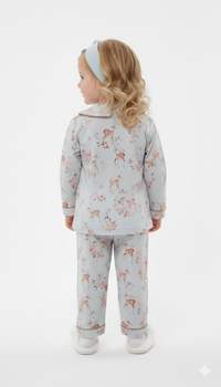 Deer and Floral Print Nightwear