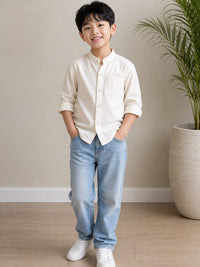 Relaxed Classic Light-Wash Denims