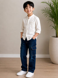 Deep Indigo Cargo Denims