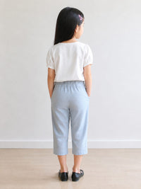 Floral Embroidered Summer Capris