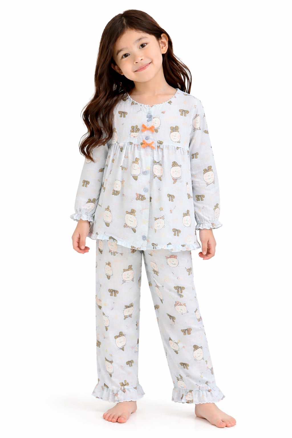 Girls Little Dreamer Ruffled Night Suit Set