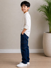 Deep Indigo Cargo Denims