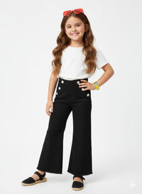 Black Buttoned Pants