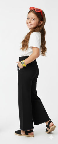 Black Buttoned Pants