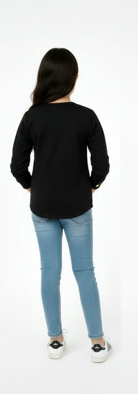 Black Partywear Shirt with sequined collars